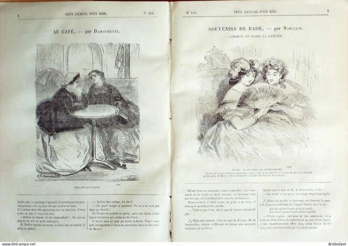 Petit journal pour Rire 1864 # 494 Variations d'Infanterie Louis XIV a nos jours Marcelin