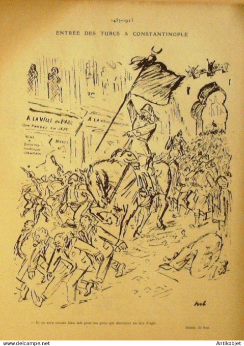 Le Rire 1922-11-25 # 199 Journal humoristique Ed.Originale Turs a Constantinople