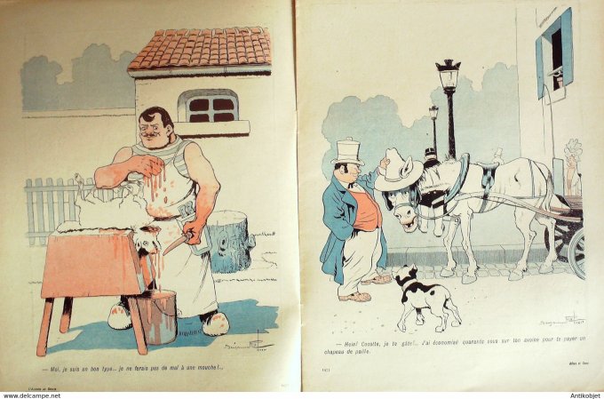 L'Assiette au beurre 1902 #  88 Bêtes et Gens Rabier Benjamin
