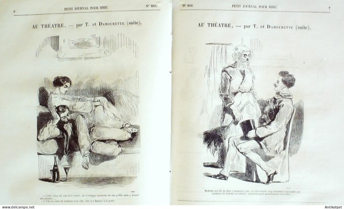 Petit journal pour Rire 1860 # 266 Longchamps Grevin