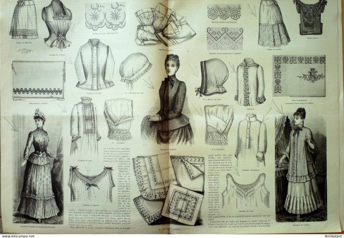 Journal + Patron Mode illustrée  1889 # 33 (with Pattern)