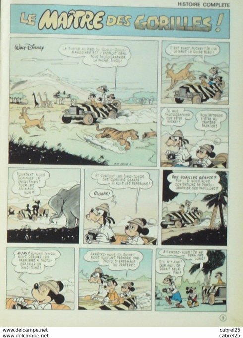 Journal de Mickey n°1739 WILLIAMS Guy Zorro (1-10-1985)