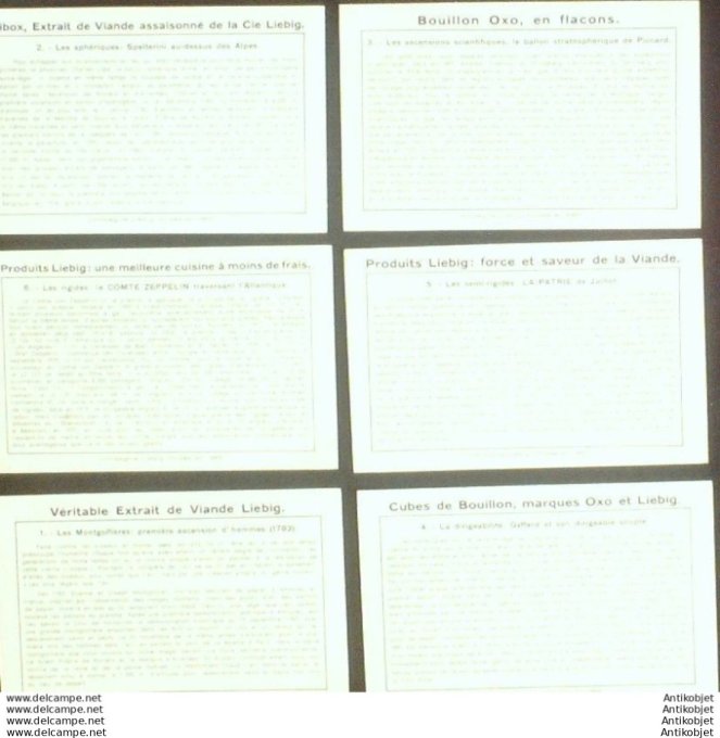 Chromo Liebig Sang 1313 Conquete de l'air (1935)