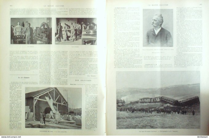 Le Monde illustré 1898 n°2137 Svaniérana Madagascar Tananarive Svaniérana Lyon (69) Drame Plm Villej