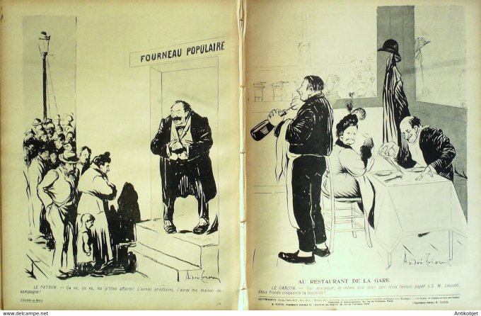 L'Assiette au beurre 1905 # 228 Paris qui mange Triou André