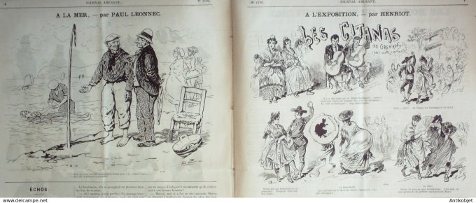 Le Journal Amusant 1889 # 1720 Ecole buissonniere par Mars