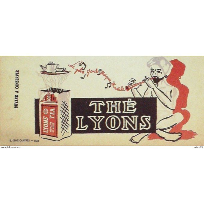 Buvard LYONS Thé