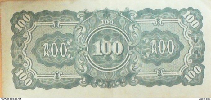 Billet de Banque Birmanie 100 Roupies Occupation Japon 1942