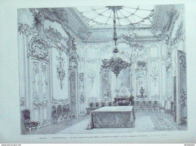 Le Monde illustré 1880 n°1196 Dieppe (76) Italie Naples Pr Nordenskiold Russie St-Pétersbourg Palais