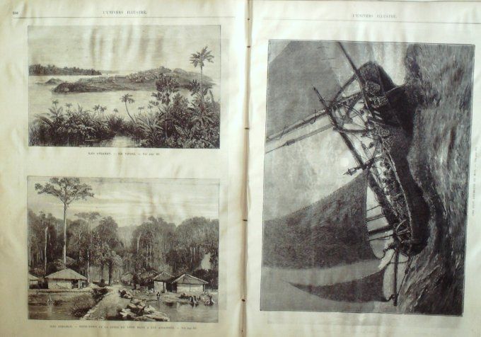 L'Univers illustré 1872 # 898 Andaman îles Hope-Town Arcueil (94) Suisse Rigi