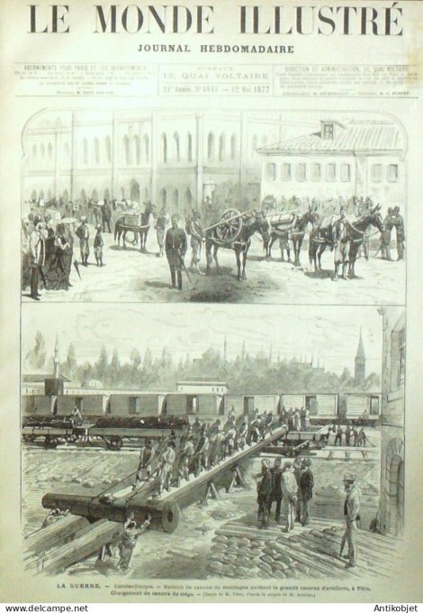 Le Monde illustré 1877 n°1048 Le Mans (72) Russie Kalarash Buttes-Montmartre