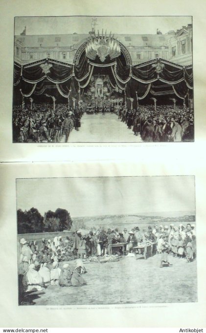 Le Monde illustré 1893 n°1878 Jules Ferry Algérie Orléansville Marseille (13) procès de Panama