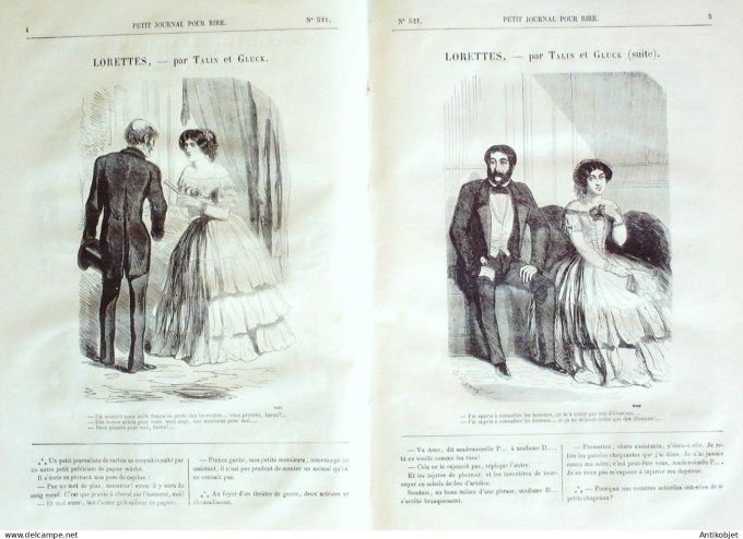 Petit journal pour Rire 1864 # 521 Vingt quatreheures a l'hotel des Z'haricots Chacot