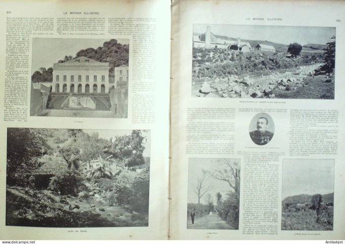 Le Monde illustré 1902 n°2355 Martinique St-Pierre montagne pelée Italie Mélili Toulouse (31)