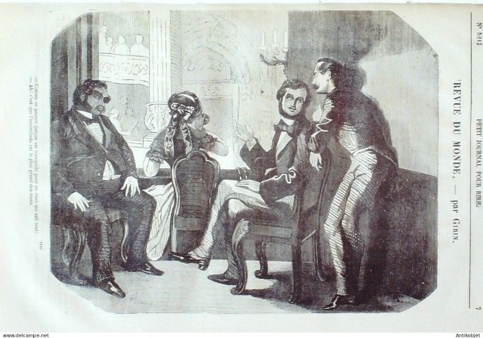 Petit journal pour Rire 1864 # 521 Vingt quatreheures a l'hotel des Z'haricots Chacot
