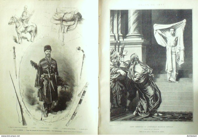 Le Monde illustré 1877 n°1048 Le Mans (72) Russie Kalarash Buttes-Montmartre