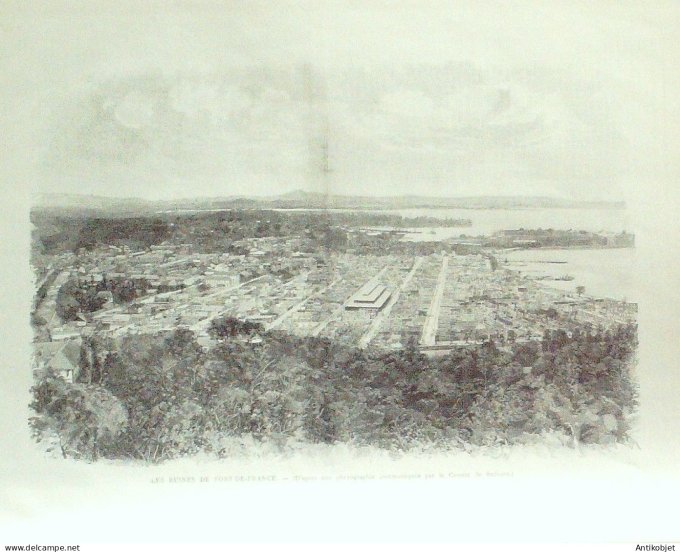 Le Monde illustré 1890 n°1740 Martinique Fort-de-France Norvège Hammerfest Russie Pinéga Belgique Br