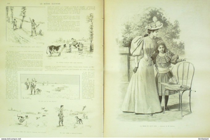 Le Monde illustré 1894 n°1953 Russie Sterlet orphelinat Prévost Autriche Essling