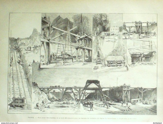 Le Monde illustré 1877 n°1048 Le Mans (72) Russie Kalarash Buttes-Montmartre