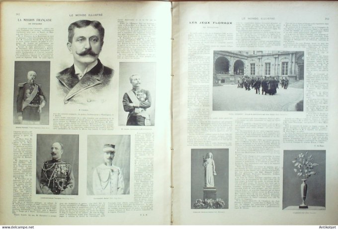 Le Monde illustré 1902 n°2355 Martinique St-Pierre montagne pelée Italie Mélili Toulouse (31)