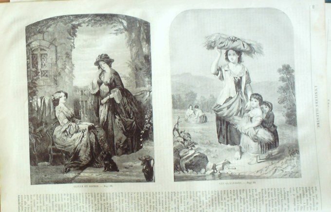 L'Univers illustré 1858 n°    8 Turquie Bachi-Bouzoucks Italie Venise ,Inde Lucnow