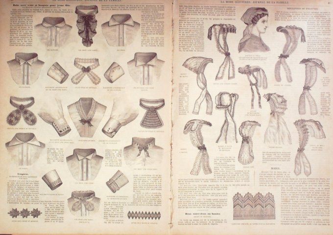 Journal Mode illustrée 1869 #  8 Toilettes de ville