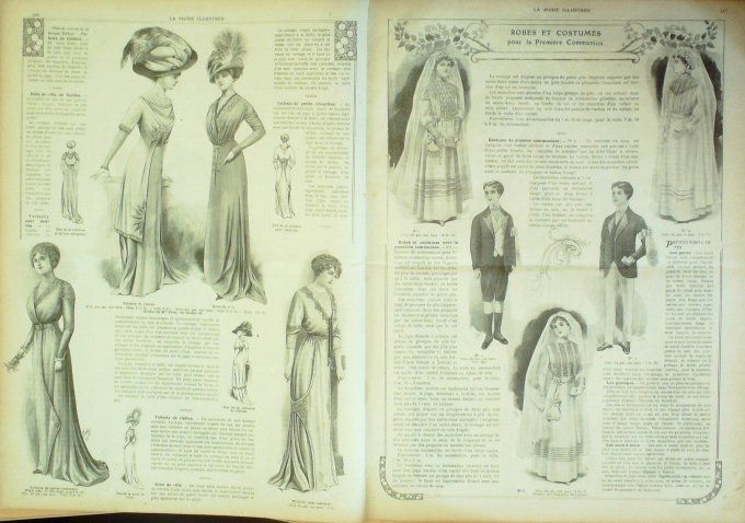 Journal Mode illustrée 1910 #  8 Robe d'interieur