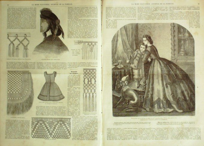 Journal Mode illustrée 1865 #  8 Veste justée avec plastron