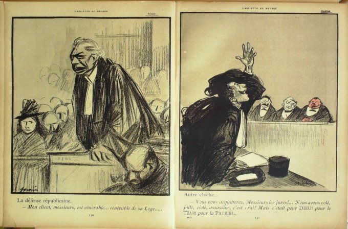 L'Assiette au beurre 1901 #   8 Pour Dieu le Tzar la Patrie Villon Steilen
