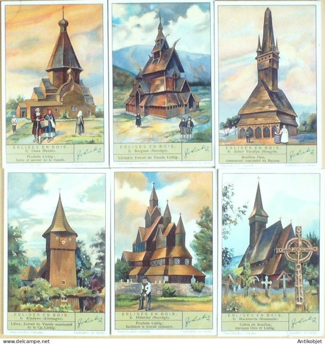 Chromo Liebig Sang 1331 Eglises en bois (1936)