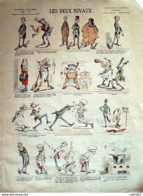 Les Deux Rivaux (Pellerin d'epinal)