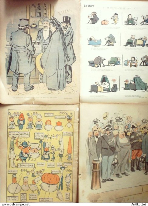 Le Rire 1896 lot 4 revues Forain Radiguet Lourdet Huard Faivre fabiano Hemard