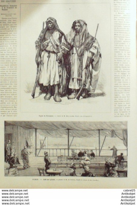 Le Monde illustré 1881 n°1256 Russie Alexandre II Algérie Oran Joliette Kroumirs Tunisie Abd El Kade