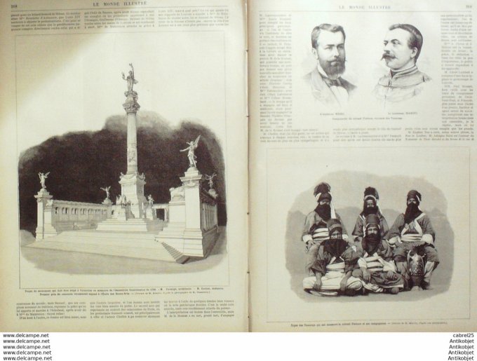 Le Monde illustré 1881 n°1256 Russie Alexandre II Algérie Oran Joliette Kroumirs Tunisie Abd El Kade