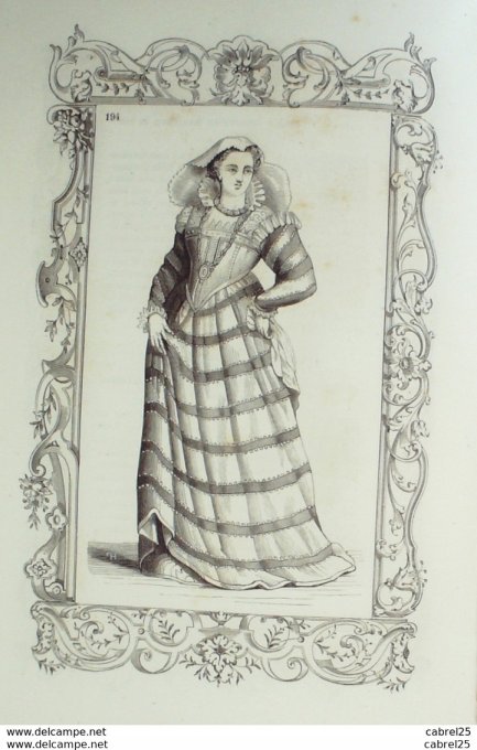 Italie FLORENCE Demoiselle villageoise 1859
