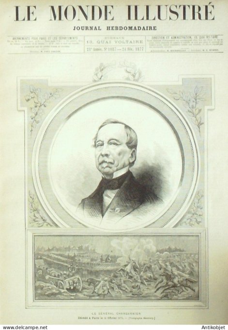 Le Monde illustré 1877 n°1037 Saïgon Nice (06) Italie Rome Venise Boulogne (62)