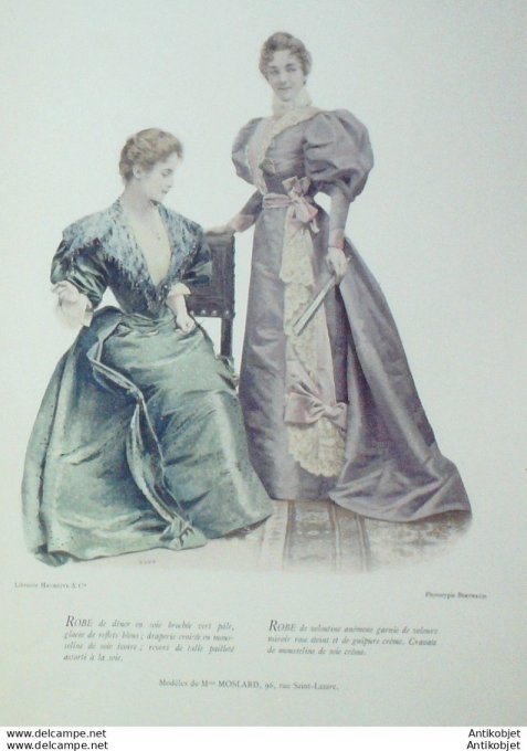 La Mode pratique 1894 # 39 Robes de veloutine et soie