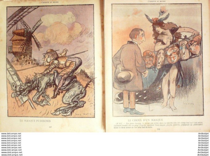 L'Assiette au beurre 1902 #  50 Les Masques Morin Louis