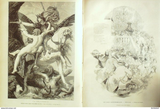 Le Monde illustré 1877 n°1037 Saïgon Nice (06) Italie Rome Venise Boulogne (62)