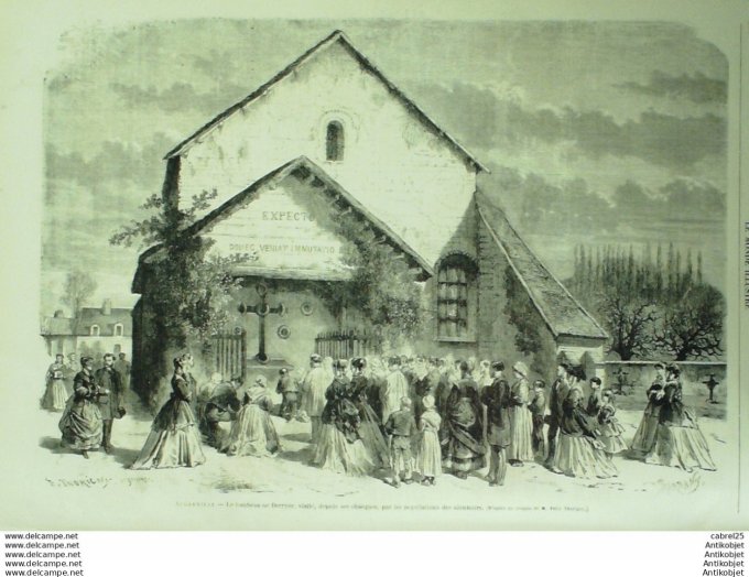 Le Monde illustré 1868 n°610 Belgique l'Escaut Augerville (45) Compiègne (60) Pays de Galles Laucash