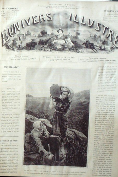 L'Univers illustré 1872 # 901 Italie Vésuve Espagne Séville 