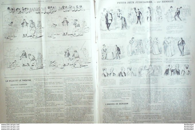 Le Journal Amusant 1891 # 1797 En Carnaval par Mars Bal a l'Opera par Stop