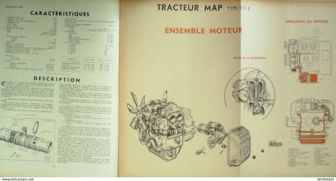 Tracteur MAP DR3 Westinghouse frein (Revue technique) 1949