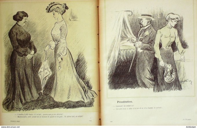 L'Assiette au beurre 1902 n° 89 Les filles mères Couturier