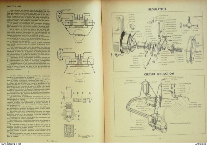 Tracteur MAP DR3 Westinghouse frein (Revue technique) 1949
