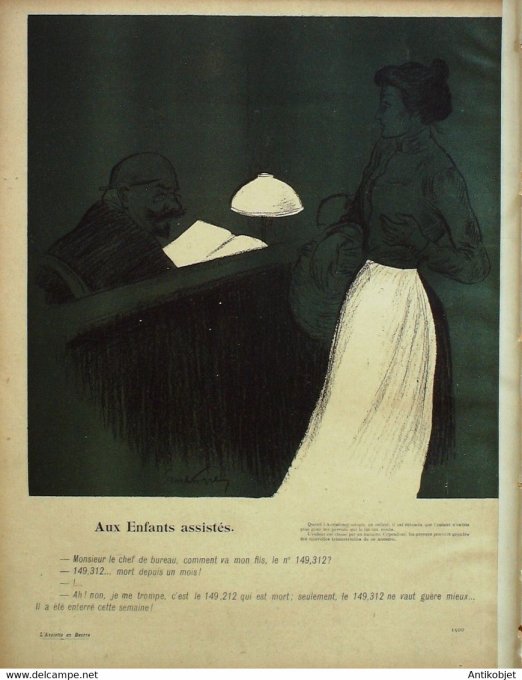 L'Assiette au beurre 1902 n° 89 Les filles mères Couturier