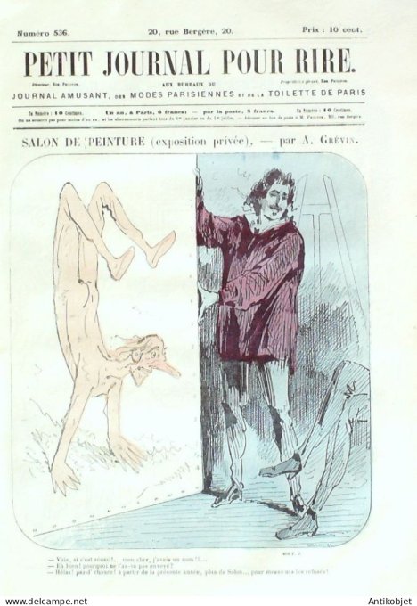 Petit journal pour Rire 1864 # 536 Cauderies militaires Randon
