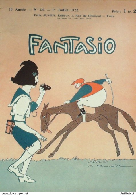 Fantasio 370 1922 Max Studdy Mendousse Gesmar Vertes