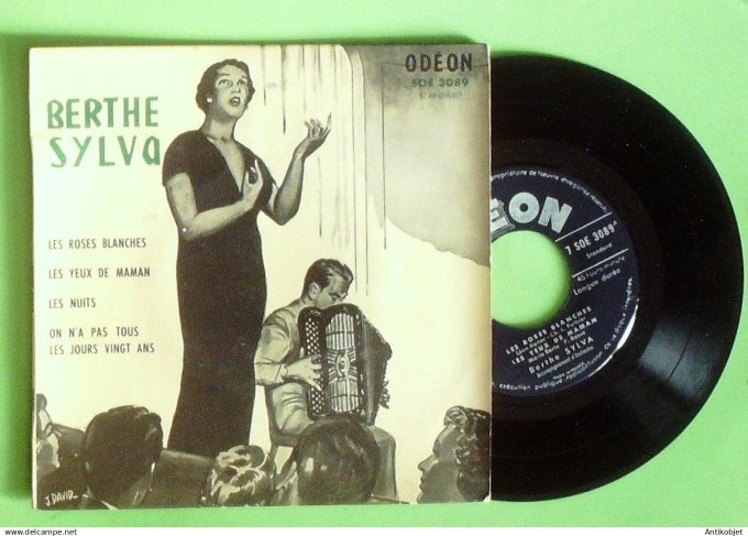 Sylva Berthe 45T EP Les roses blanches 1955