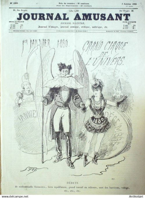 Le Journal Amusant 1880 # 1218 La fille du tambour major par Stop